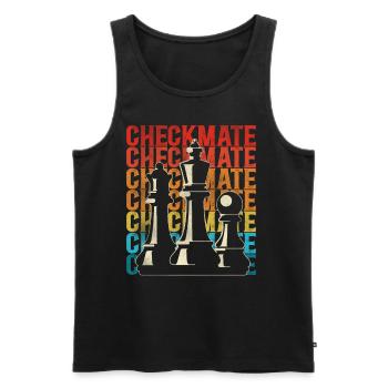 Chess Player Chess Piece Vintage - Männer Premium Bio Tank Top - Schwarz - Vorne - AI Model Male 178 light (178cm)