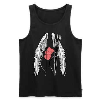 Sagittarius Bow Hunts Hunter Archer Love - Men's Premium Organic Tank Top - black - Front - Michal (187cm)