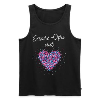 Ersatzopa Opa Opi Grossvater Geschenk - Männer Premium Bio Tank Top - Schwarz - Vorne - AI Model Male 178 light (178cm)