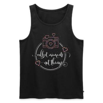 Photographer Photography Camera Photographer - Men's Premium Organic Tank Top - black - Front - Michal (187cm)