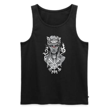 Valkyrie I Valkyrie Viking Valhalla motif for - Men's Premium Organic Tank Top - black - Front - AI Model Male 178 light (178cm)