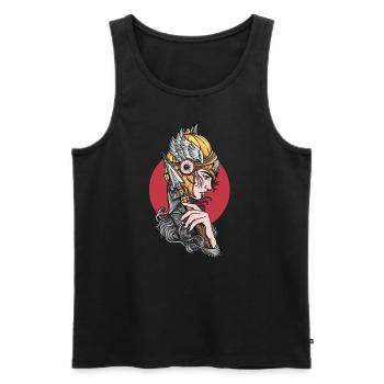 Valkyrie I Valkyrie Viking Valhalla motif for - Men's Premium Organic Tank Top - black - Front - AI Model Male 178 light (178cm)