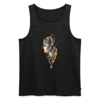 Valkyrie I Valkyrie Viking Valhalla motif for - Men's Premium Organic Tank Top - black - Front - AI Model Male 178 light (178cm)