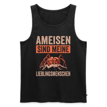 Ameisen Ameise - Männer Premium Bio Tank Top - Schwarz - Vorne - Michal (187cm)