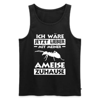 Ameise Ameisen - Männer Premium Bio Tank Top - Schwarz - Vorne - Michal (187cm)