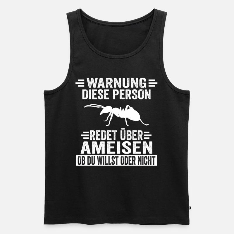 Ameisen Ameise - Männer Premium Bio Tank Top - Schwarz