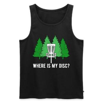 Disc Golf Discgolf - Débardeur bio Premium Homme - noir - Devant - Michal (187cm)