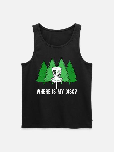 Disc Golf Discgolf - Men's Premium Organic Tank Top - black
