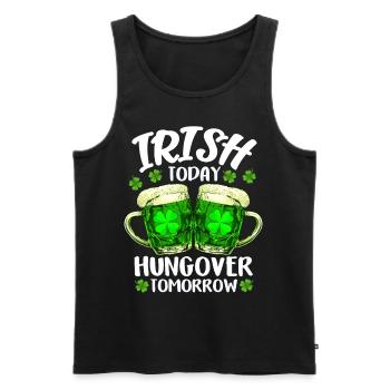 Saint-Patrick Cloverleaf Irish Beer Cadeau - Débardeur bio Premium Homme - noir - Devant - Michal (187cm)