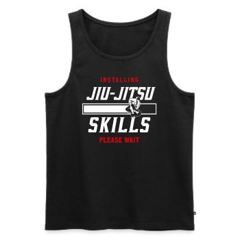 Jiu Jitsu Installing Jiu-Jitsu - Men's Premium Organic Tank Top - black - Front - Michal (187cm)