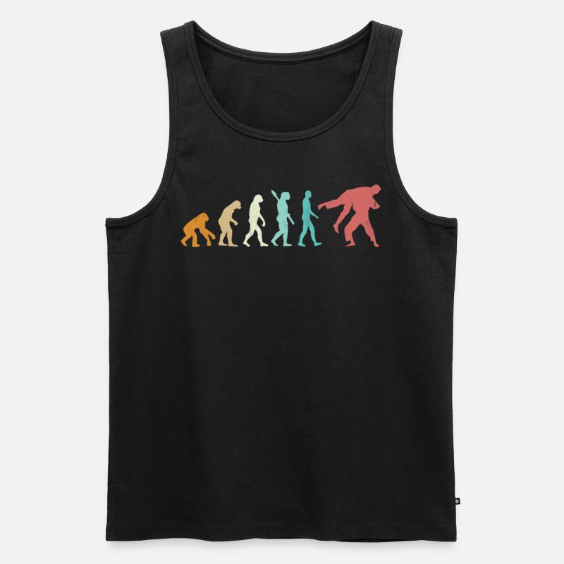 Evolution Jiu Jitsu Arts Martiaux - Débardeur bio Premium Homme - noir