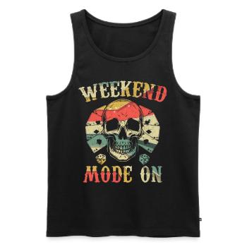 Casino Poker Games Weekend Mode sur Poker - Débardeur bio Premium Homme - noir - Devant - AI Model Male 178 light (178cm)