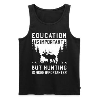 Hunters Hunting Hunting Game hunting - Men's Premium Organic Tank Top - black - Front - AI Model Male 178 light (178cm)