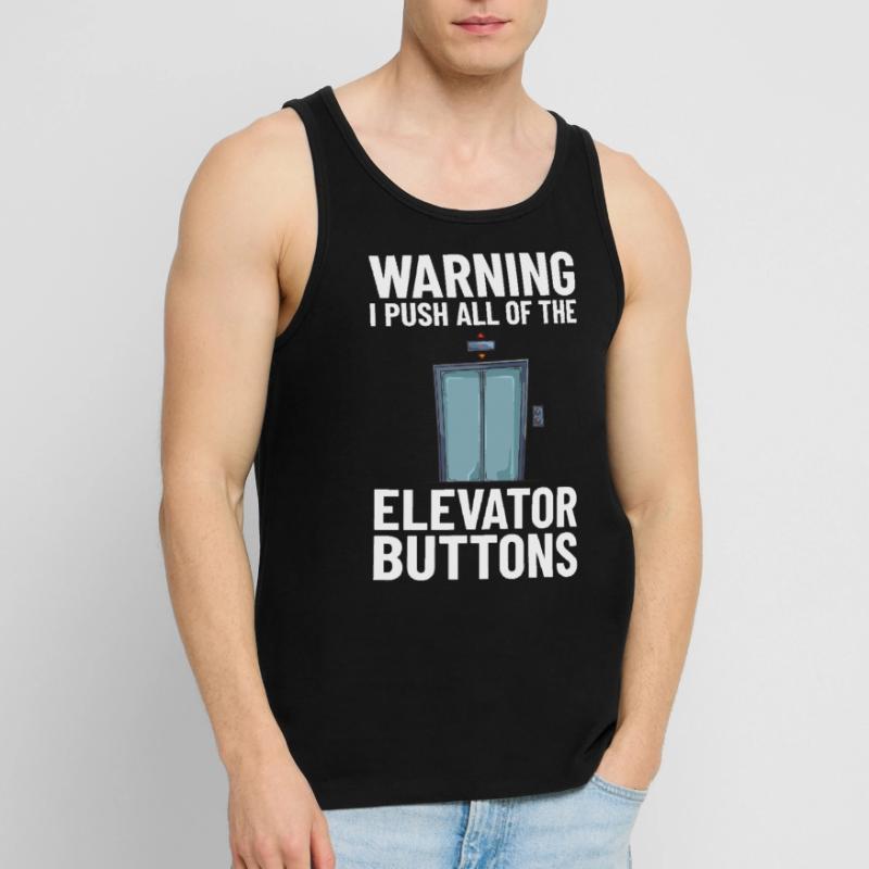 Elevator Elevator System Technician Elevator Lift Men's Premium Organic Tank Top