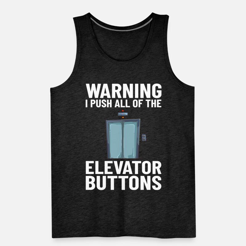 Elevator Elevator System Technician Elevator Lift Men's Premium Organic Tank Top