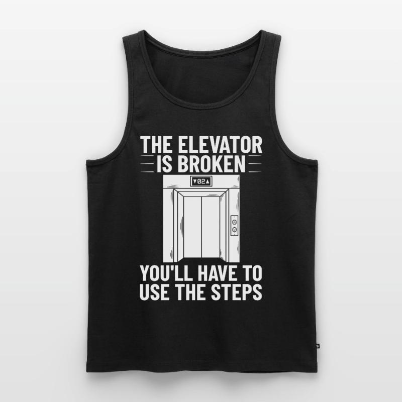 Elevator Elevator System Technician Elevator Lift Men's Premium Organic Tank Top