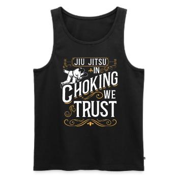 Jiu Jitsu Jiu Jitsu In Choking We - Men's Premium Organic Tank Top - black - Front - Michal (187cm)
