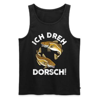 Angeln Angler Dorsch Fischer - Männer Premium Bio Tank Top - Schwarz - Vorne - Michal (187cm)