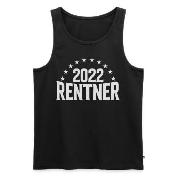 Geschenkidee Rentner 2022 - Männer Premium Bio Tank Top - Schwarz - Vorne - Michal (187cm)