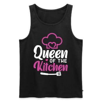 Cuisine Cuisine Queen Chef de cuisine - Débardeur bio Premium Homme - noir - Devant - Michal (187cm)