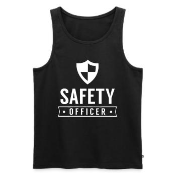Sicherheitsbeauftragter Sicherheit Safety Team - Männer Premium Bio Tank Top - Schwarz - Vorne - AI Model Male 178 light (178cm)