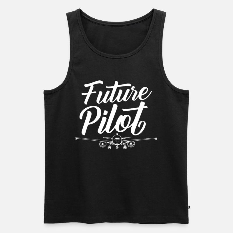 Future Pilot Pilot - Men's Premium Organic Tank Top - black