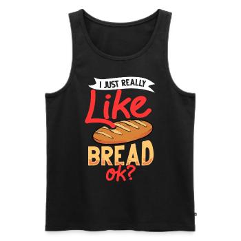 Bread Baker Baking Bread Baker Beginner - Men's Premium Organic Tank Top - black - Front - AI Model Male 178 light (178cm)