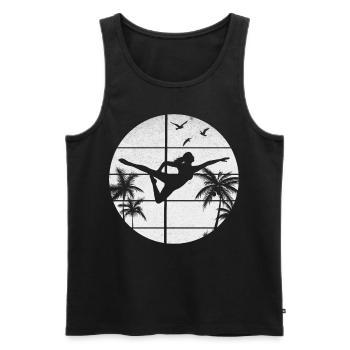 Pole Dance Girl Pole Dancing I Pole Dance - Men's Premium Organic Tank Top - black - Front - AI Model Male 178 light (178cm)
