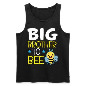 Big Brother To Bee Big Bro - Men's Premium Organic Tank Top - black - Front - Michal (187cm)