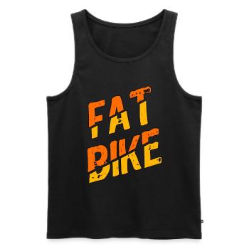 Fatbike Mountain biking Fat bike - Men's Premium Organic Tank Top - black - Front - Michal (187cm)