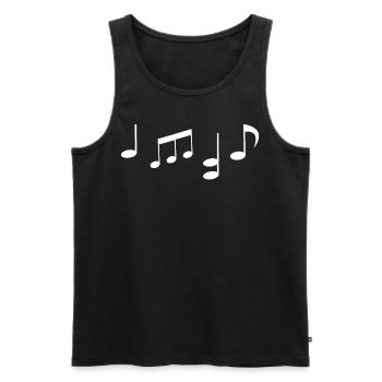 Sheet Music Sheet Music Sheet Music - Men's Premium Organic Tank Top - black - Front - Michal (187cm)