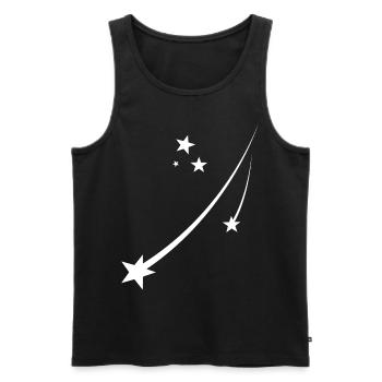 Stars - Men's Premium Organic Tank Top - black - Front - AI Model Male 178 light (178cm)