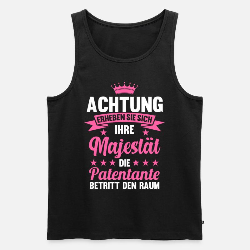 Patentante - Männer Premium Bio Tank Top - Schwarz