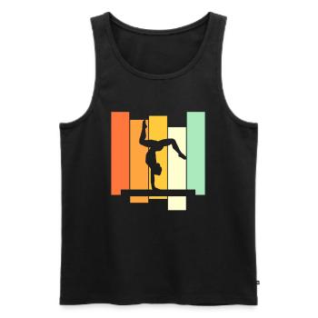 Gymnastique Handstand Floor Gymnastique Gymnastique Gymnastique Gymnastique - Débardeur bio Premium Homme - noir - Devant - Michal (187cm)