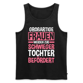 Schwiegertochter - Männer Premium Bio Tank Top - Schwarz - Vorne - Michal (187cm)