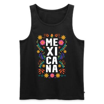 Mexicana Mexico - Men's Premium Organic Tank Top - black - Front - Michal (187cm)