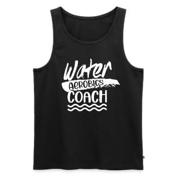 Wassergymnastik Entraîneur Aquagym Wasser - Débardeur bio Premium Homme - noir - Devant - Michal (187cm)