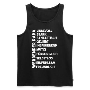Werdender Papa - Männer Premium Bio Tank Top - Schwarz - Vorne - Michal (187cm)