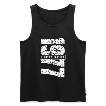 1977 Limited Edition Year of birth 1977 Grunge Decoration - Men's Premium Organic Tank Top - black - Front - Michal (187cm)