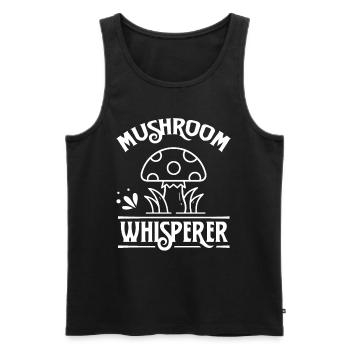 Mushroom Whisperer Mushroom Picking Mushrooms Mushroom Pickers - Men's Premium Organic Tank Top - black - Front - AI Model Male 178 light (178cm)