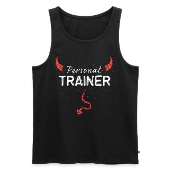 Personal Trainer Trainer Gym - Men's Premium Organic Tank Top - black - Front - AI Model Male 178 light (178cm)