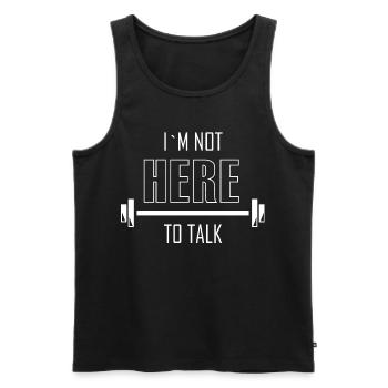 Bodybuilding Bodybuilder Gym - Men's Premium Organic Tank Top - black - Front - AI Model Male 178 light (178cm)