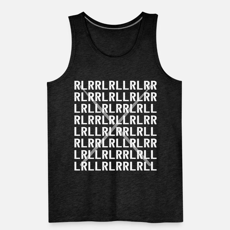 Paradiddle Variations Marching Drummer Drum Stuff Men's Premium Organic Tank Top