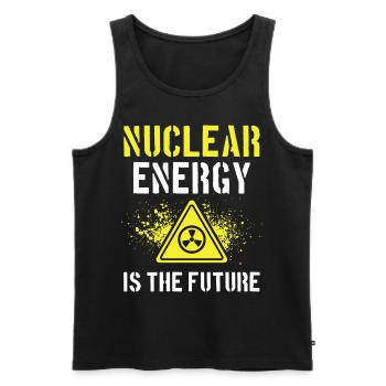 Nuclear energy is the future Nuclear power Nuclear power - Men's Premium Organic Tank Top - black - Front - AI Model Male 178 light (178cm)