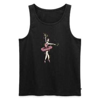 Ballett I Ballettschuhe Ballettkleid Motiv für - Männer Premium Bio Tank Top - Schwarz - Vorne - AI Model Male 178 light (178cm)