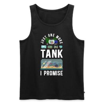 Saltwater Aquarium Just One More - Men's Premium Organic Tank Top - black - Front - AI Model Male 178 light (178cm)