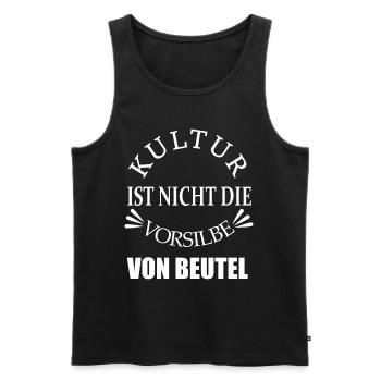 Kultur lustig - Männer Premium Bio Tank Top - Anthrazit - Vorne - Alexander (188cm)