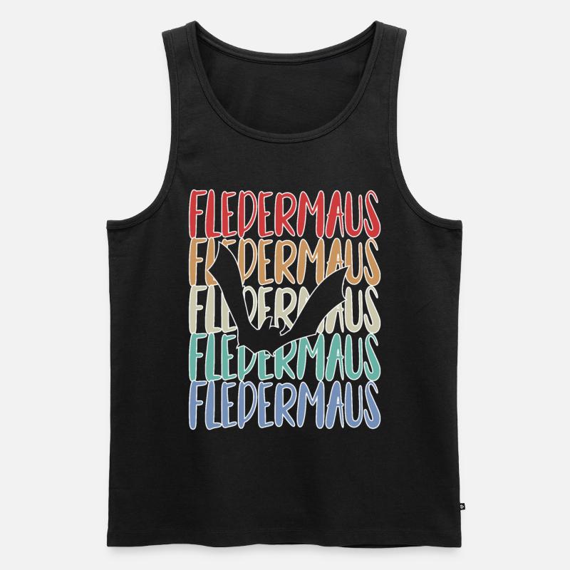 Fledermaus Fledermäuse - Männer Premium Bio Tank Top - Schwarz