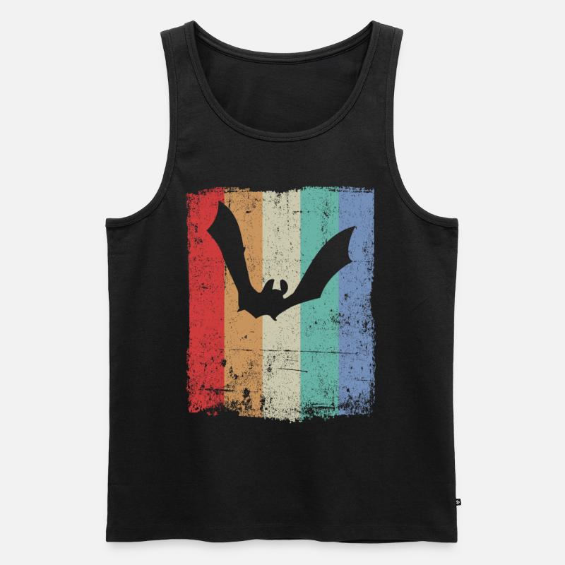 Fledermaus Fledermäuse - Männer Premium Bio Tank Top - Schwarz