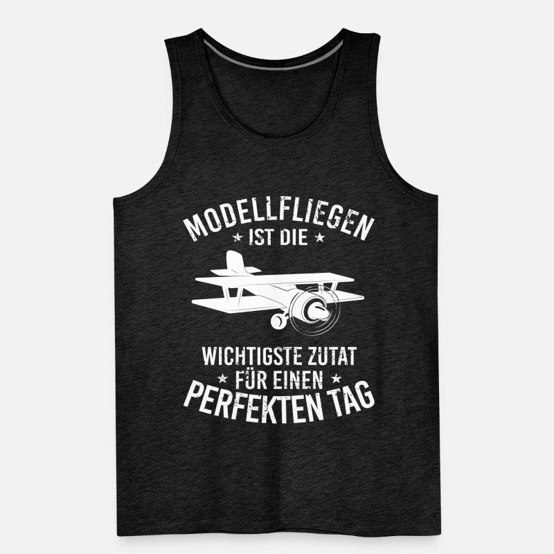Modellbau Flugzeug Modellflug Männer Premium Bio Tank Top